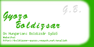 gyozo boldizsar business card