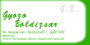 gyozo boldizsar business card